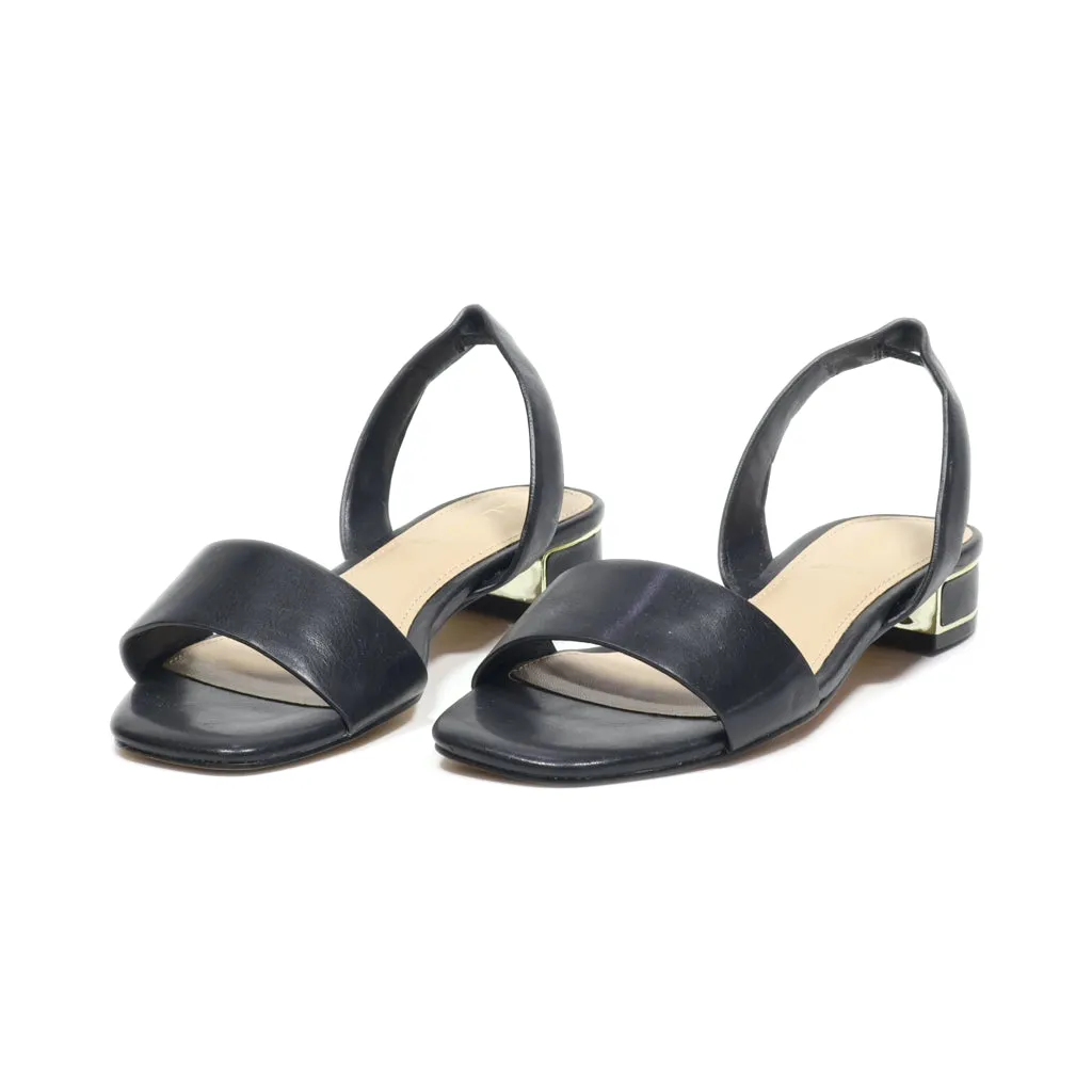 Aldo Mid-Heel Sandals Leather Black Colour For Women