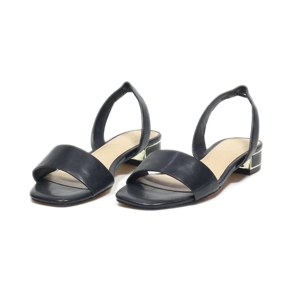 Aldo Mid-Heel Sandals Leather Black Colour For Women