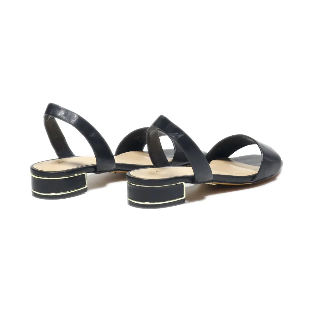 Aldo Mid-Heel Sandals Leather Black Colour For Women