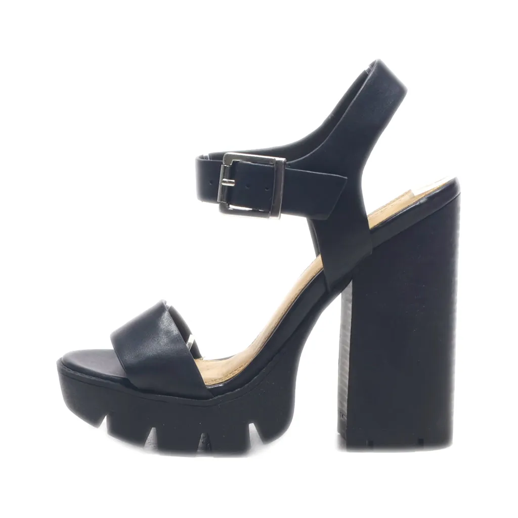 Asos High-Heel Sandals Leather Black Colour For Women