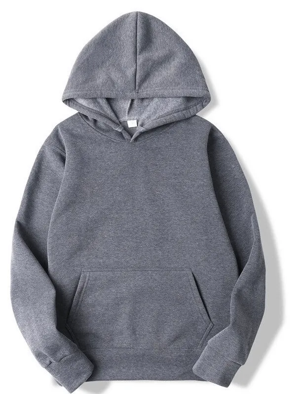 Fashion Solid Color Men's Sweatshirts with Hood and Pockets - SF0373