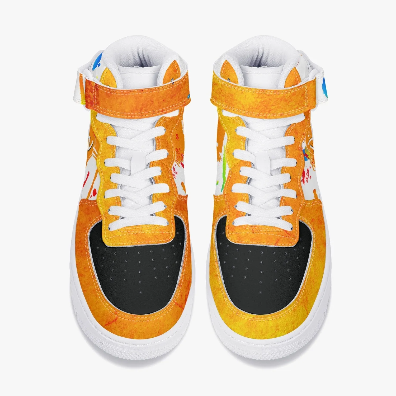 New High-Top Leather Sports Sneakers