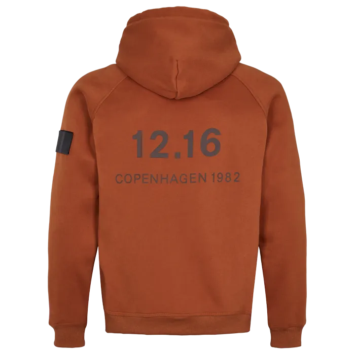 Twelve Sixteen Hoodie Brun Bomuld
